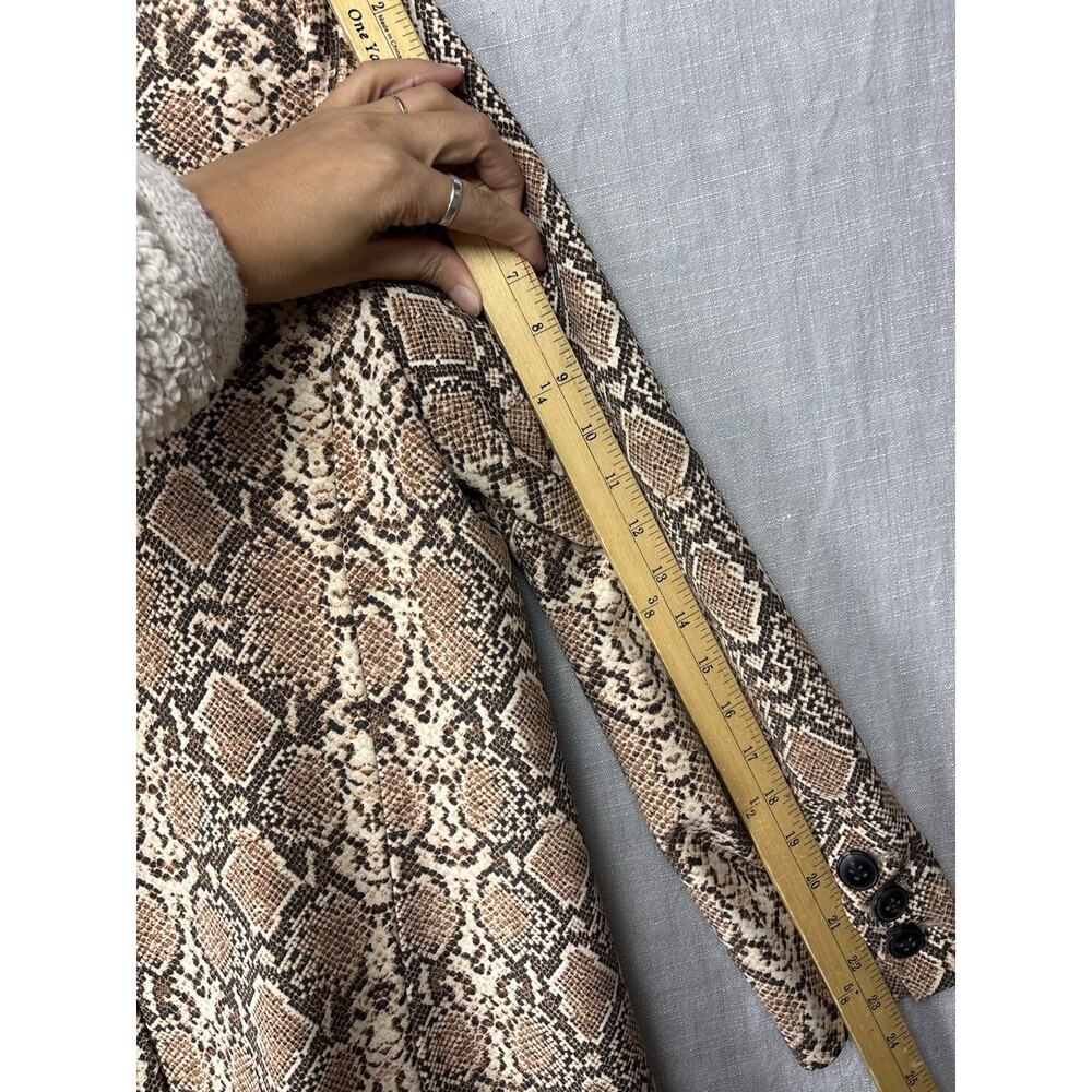 Anine Bing Madeline Python Print Oversized Double… - image 8